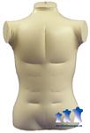 Inflatable Male Torso, Extra Large Ivory