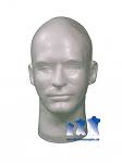 Male Head, Styrofoam White 8-Pack