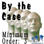 Male Head, Styrofoam White, by the case, Min:2