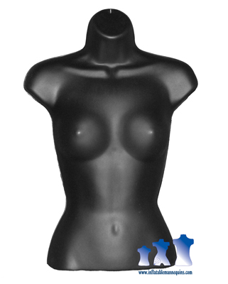 Female Torso - Hard Plastic, White or Black
