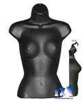 Female Torso - Hard Plastic, White, Black or Fleshtone