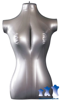 Female Torso, Mid-Size Narrow Hips Silver