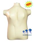 Inflatable Female Torso, Plus Size 2X Ivory