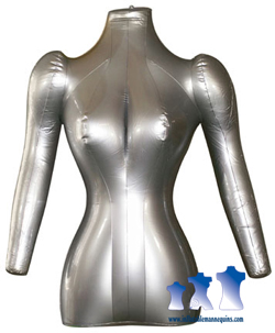 Female Torso with Arms, Silver
