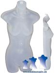 Female 3/4 Form  - Hard Plastic, Frosted