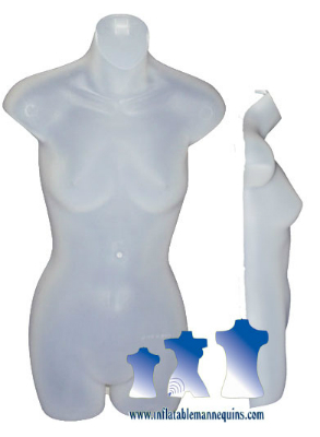 Female 3/4 Form  - Hard Plastic, Frosted