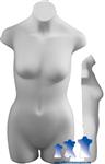 Teenage Girl 3/4 Form  - Hard Plastic, White or Black