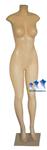 Female Mannequin, Fleshtone Plastic w/Base