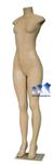 Female Mannequin, Fleshtone Plastic w/Base
