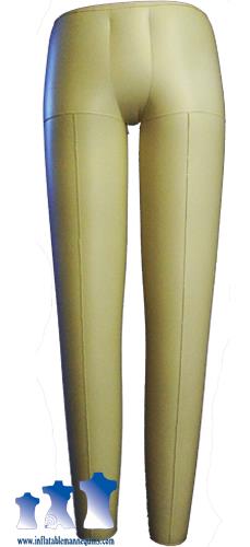 Inflatable Pants filler jeans stuffer leg form display, ivory