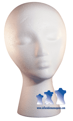 Female Head, Styrofoam
