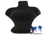 Small 4" Female Jewelry Display Form Black
