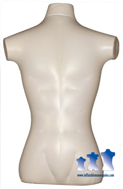 Inflatable Male Torso, Standard Size Ivory