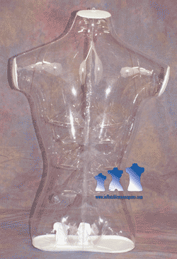 Male Torso, Standard Size Clear