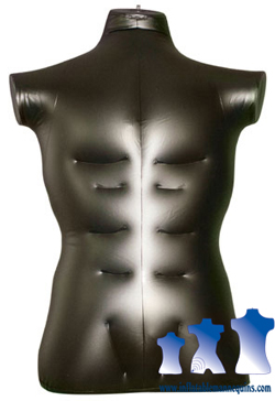 Inflatable Male Torso, Large Black