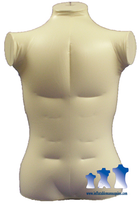 Inflatable Male Torso, Extra Large Ivory