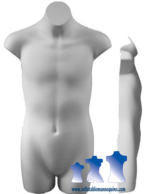 Teenage Boy 3/4 Form  - Hard Plastic, White, Black or Fleshtone
