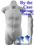Teenage Boy 3/4 Form - Hard Plastic, by the Case, Min: 3