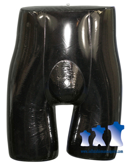 Inflatable Male Brief Form, Shiny Black
