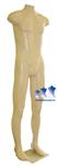 Male Mannequin, Fleshtone Plastic w/Base