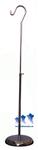 MS10RS - Short Chrome Adjustable Hook Stand w/ 8" Round Base