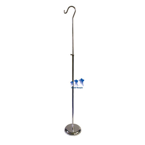 MS10RT Mannequin Tall Chrome Adjustable Hook Stand w/8"Round Base eBay
