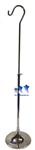 MS10T - Short Chrome Adjustable Hook Stand w/ 8" Trumpet Base