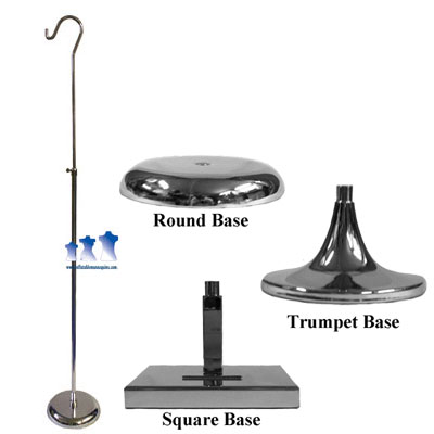 MS10T - TALL Chrome Adjustable Hook Stand