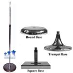 MS3 - Medium Chrome Adjustable Stand w/ 8" Base