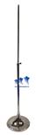 MS3TS - Short Chrome Adjustable Stand w/ 8" Trumpet Base