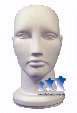 Unisex Head - Hard Plastic, White or Clear
