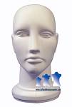 Unisex Head - Hard Plastic                  (White or Clear)