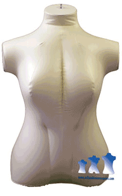 Torso Forms Extra-Large Silver His & Her Special Inflatable Mannequin 